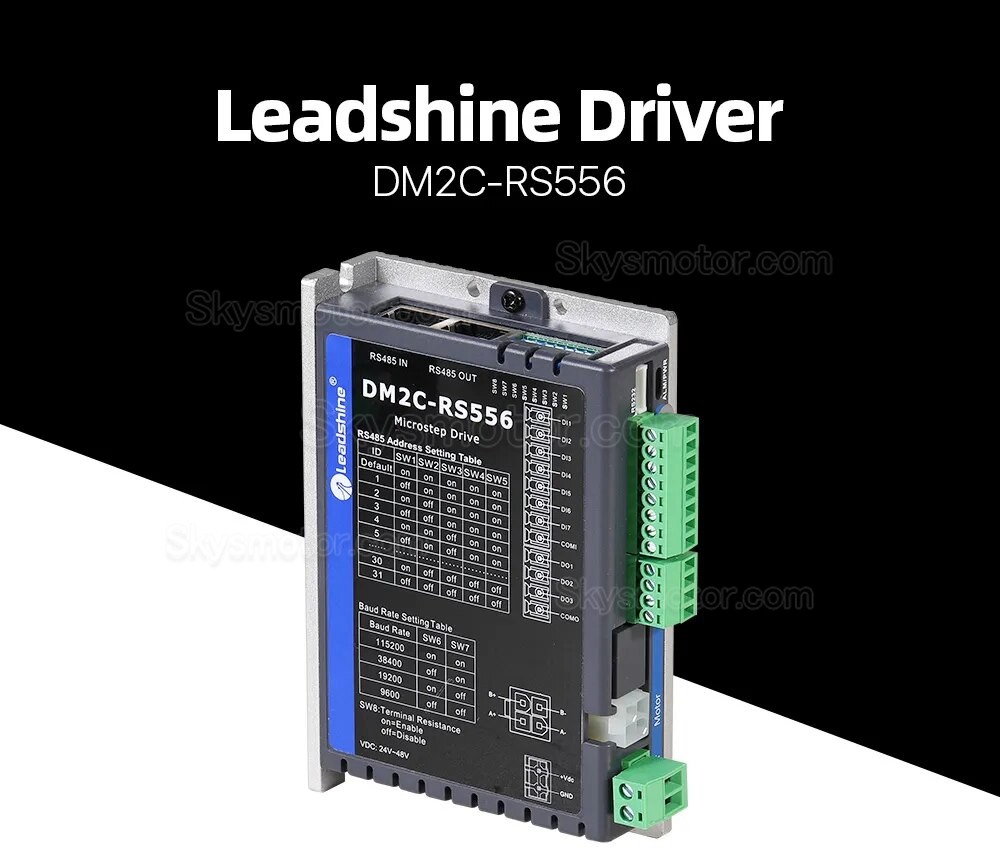 Nema 17, 23, 24 クローズドループステッピングモーター用ドライバー Leadshine DM2C-RS556 2.1-5.6A 20-50VDC